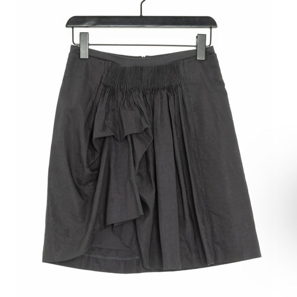 Anthropologie x Noa Noa Mini Skirt A-Line asymmetrical Academia Black S